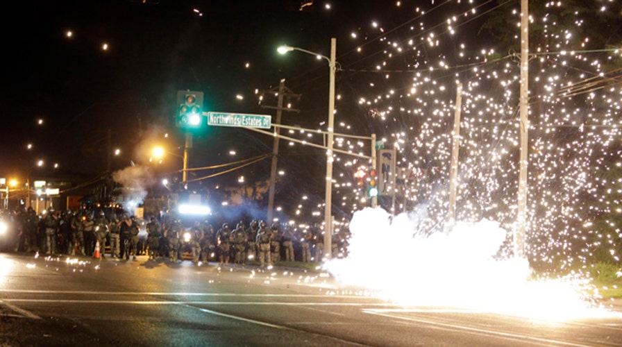 What role did social media play in Ferguson violence?