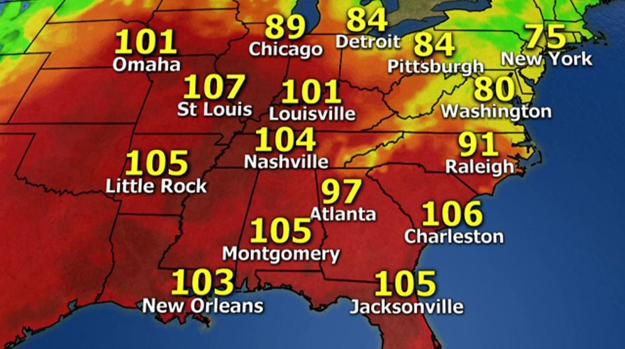 National forecast for Saturday, August 23