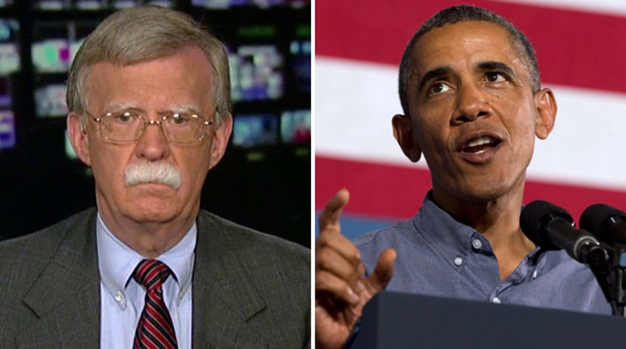 Amb. Bolton: Issuing the red line in Syria was a mistake