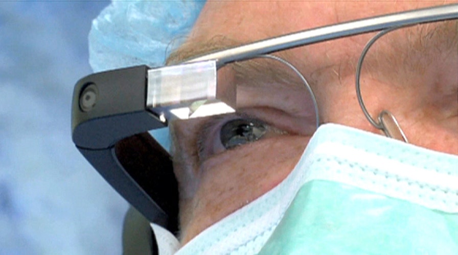 Surgery performed while wearing Google glass