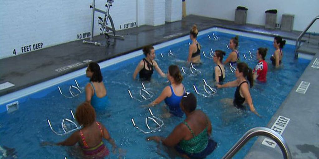 underwater cycling class