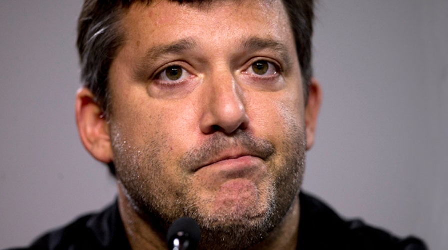 Emotional Tony Stewart addresses on-track tragedy