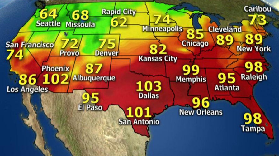 National forecast for Monday, September 1