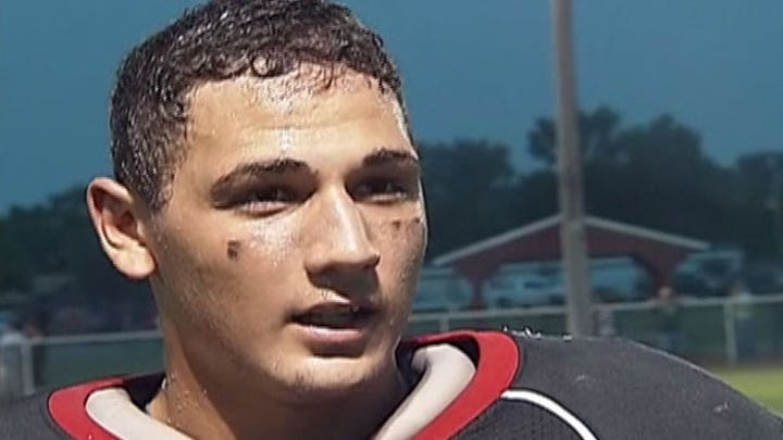 High school football player in Montana beats the odds