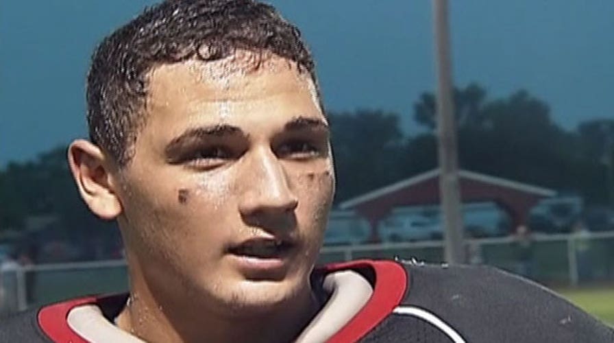 High school football player in Montana beats the odds