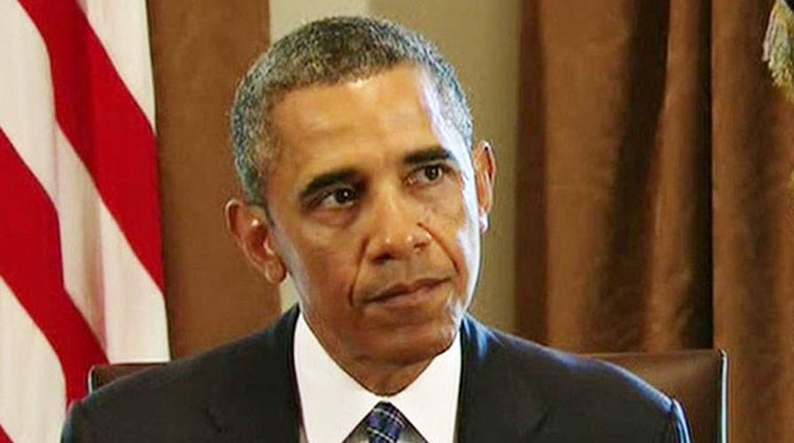 Obama makes statement to congressional leaders