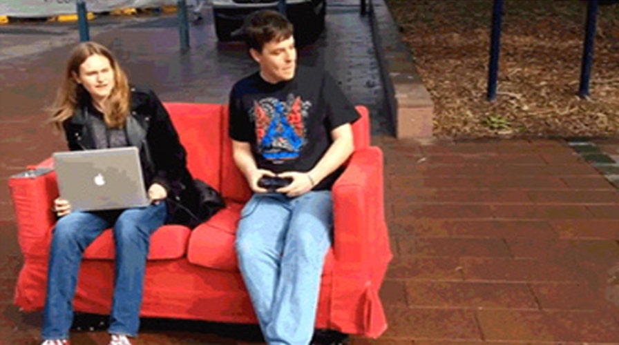 Cruising to class on a couch?