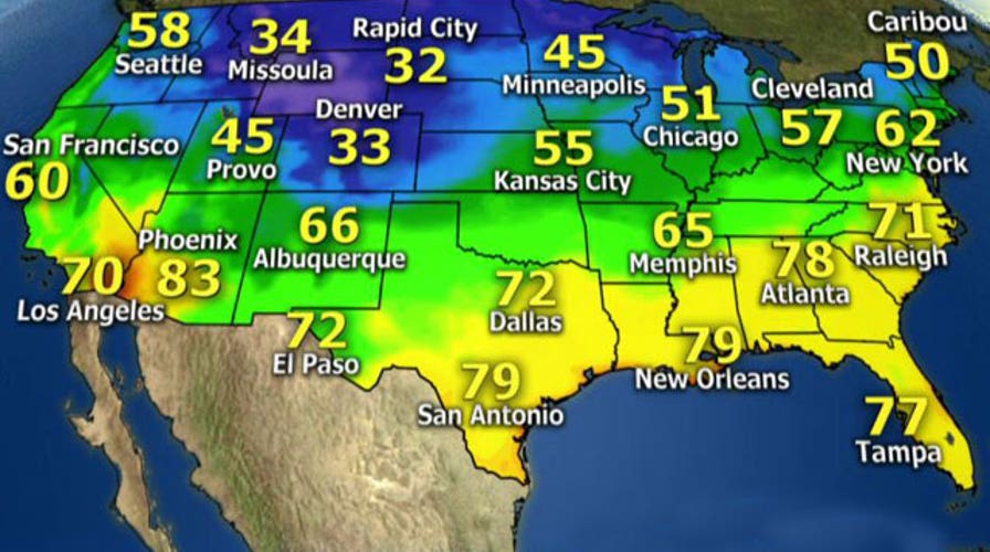National forecast for Friday, September 12