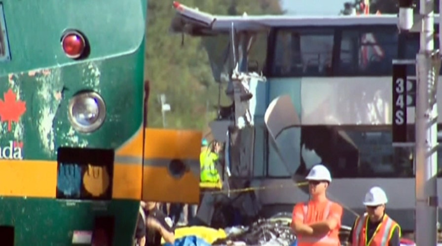 Multiple deaths in collision involving train, bus in Canada