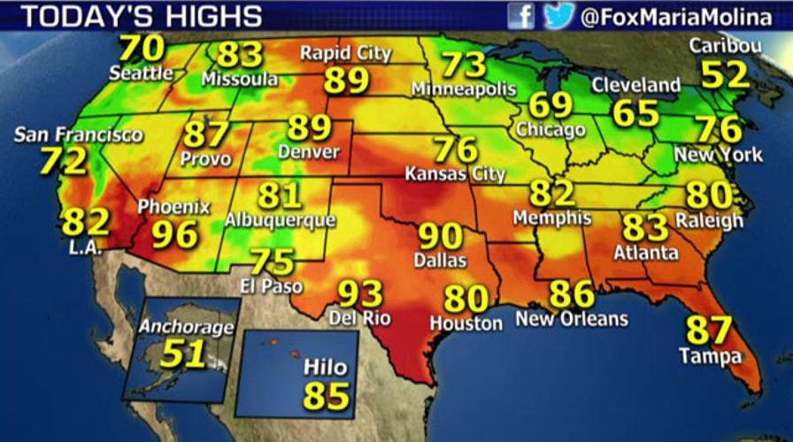 National forecast for Thursday, September 18