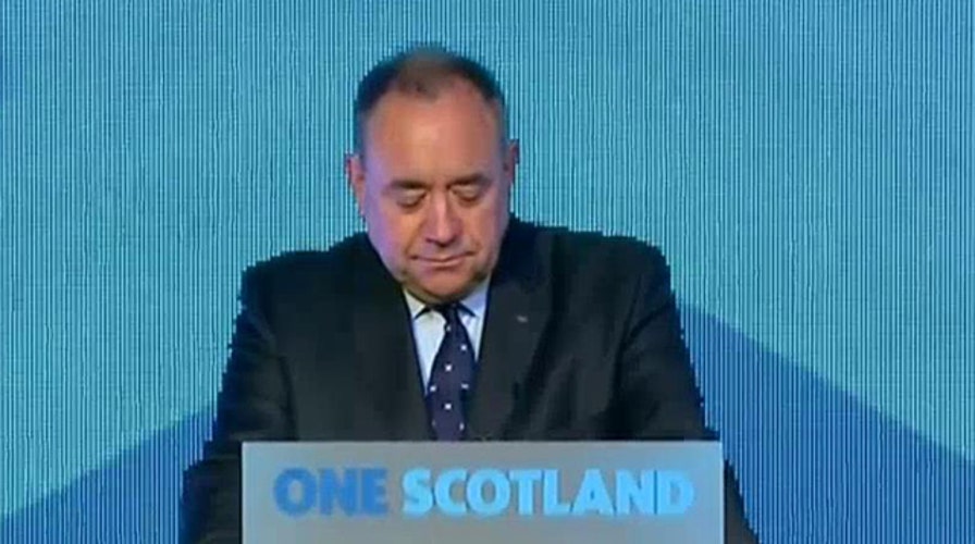 First Minister of Scotland Alex Salmond concedes defeat