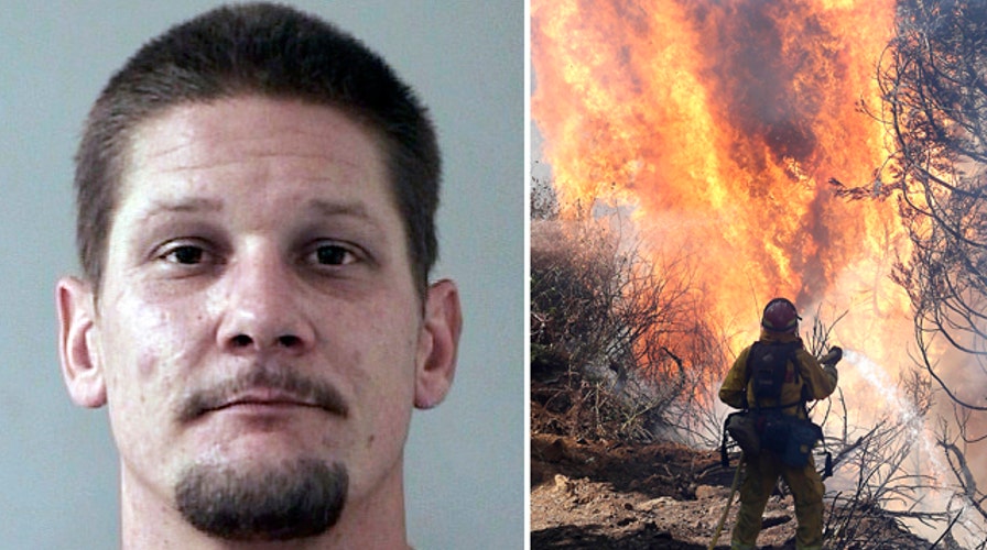 Arson suspect arrested as Calif. wildfire doubles in size