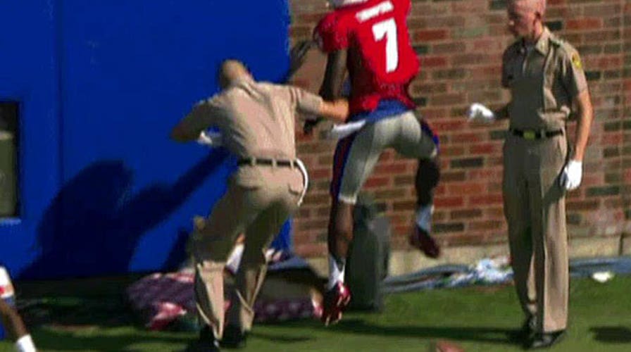 Quick-thinking cadet saves Texas A&M's mascot