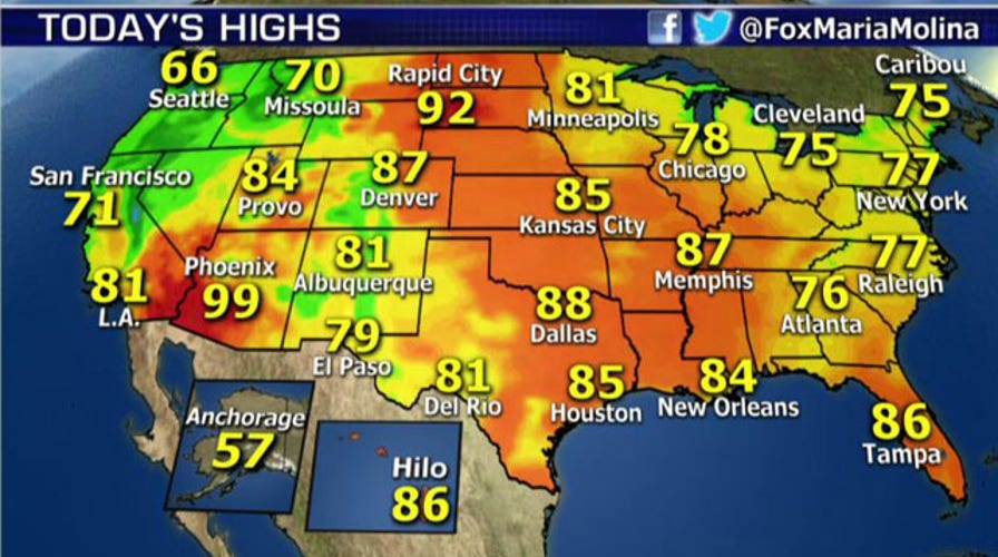 National forecast for Friday, September 26