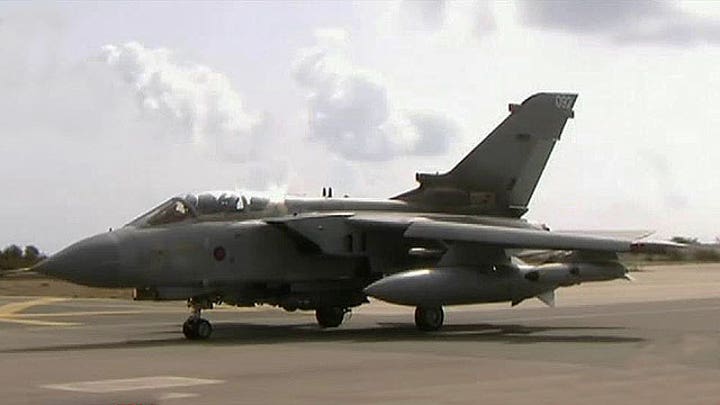British warplanes begin combat mission in Iraq