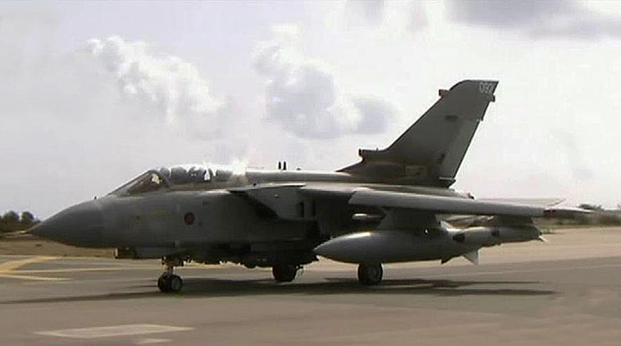 British warplanes begin combat mission in Iraq