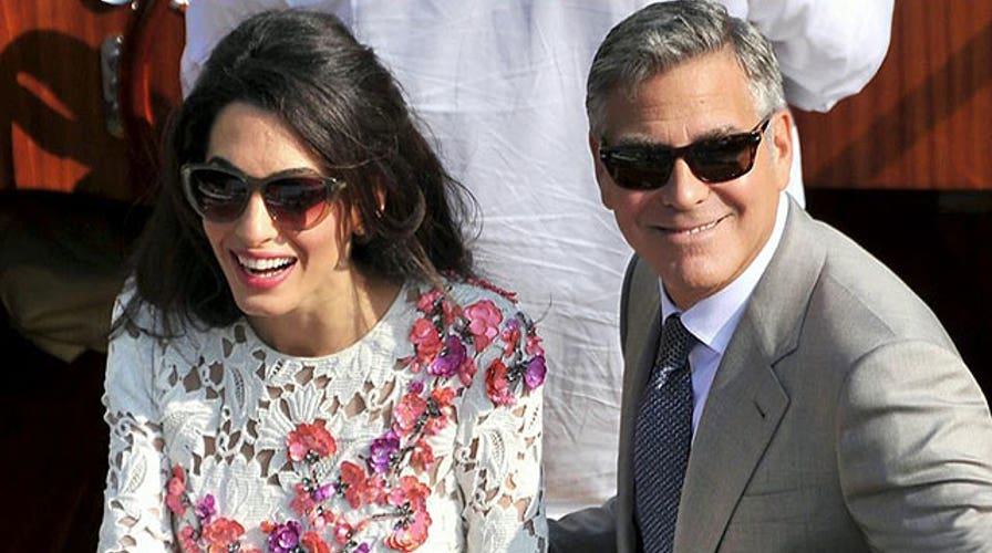 How did George Clooney keep his wedding out of sight?