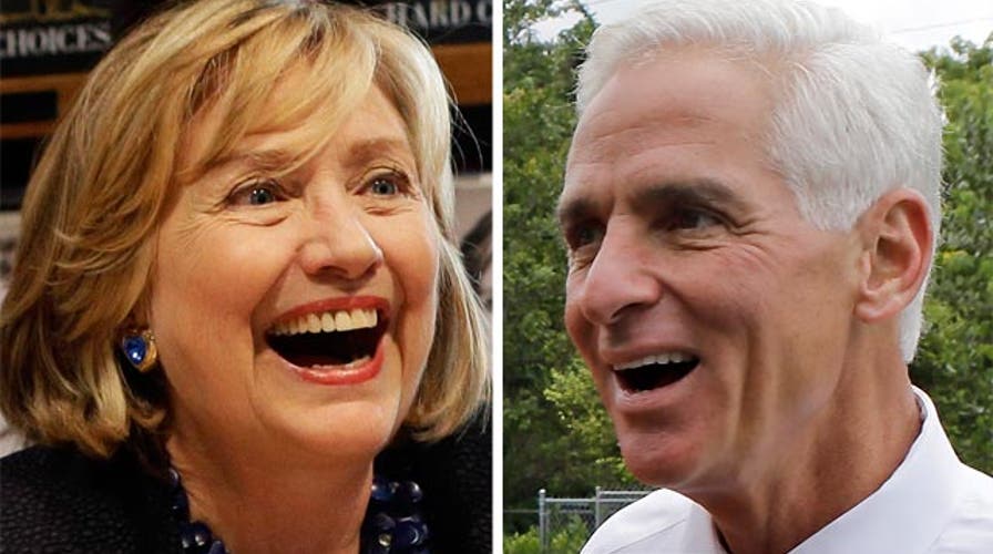 Hillary Clinton's support for Charlie Crist raises eyebrows