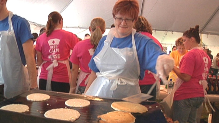 Pancake Day brings business back to Iowa town