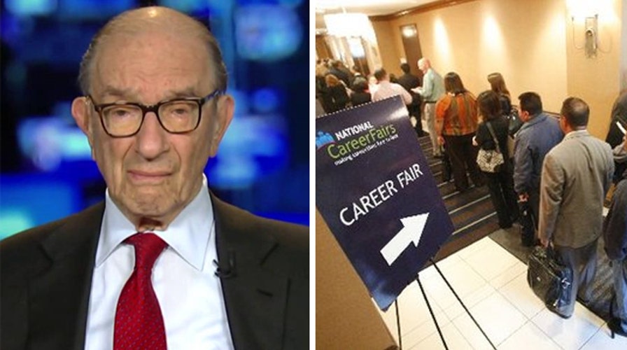 Alan Greenspan talks jobs, the economy and borrowing