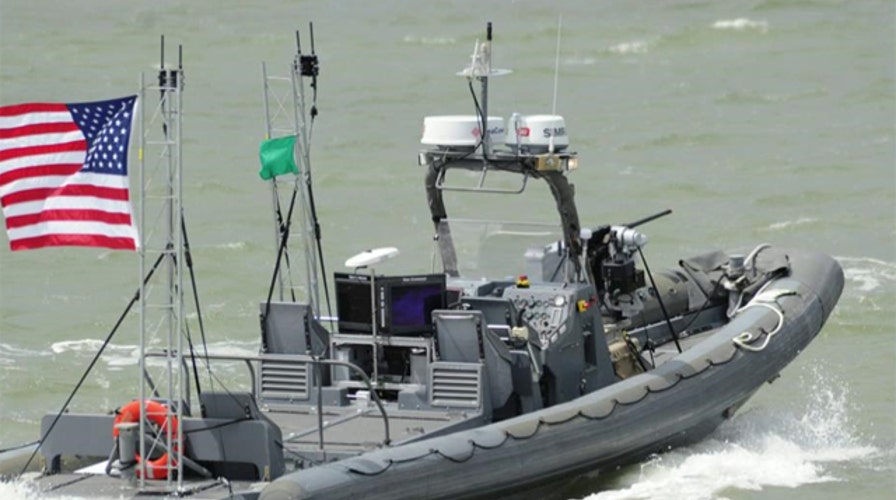 Future of naval warfare? Navy debuts swarm of unmanned craft