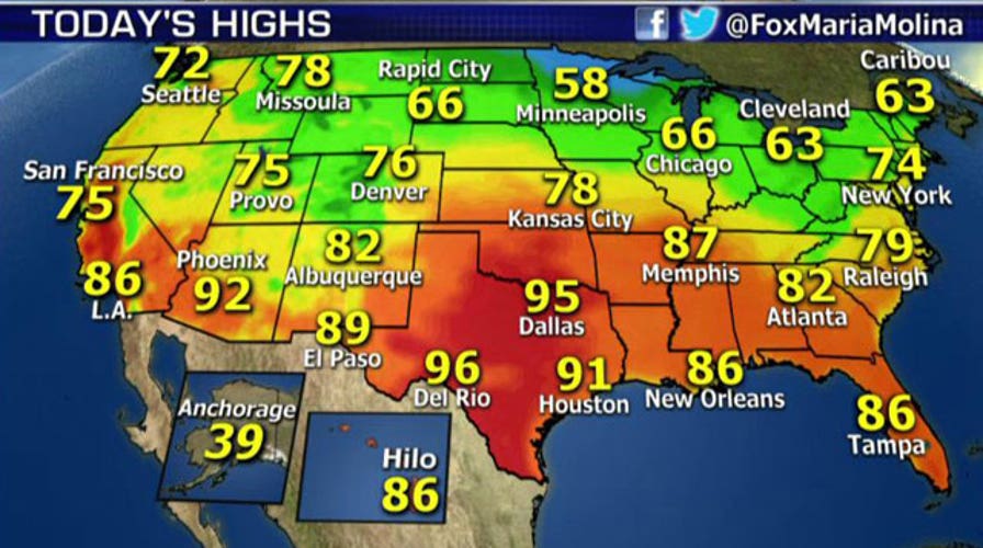 National forecast for Tuesday, October 7