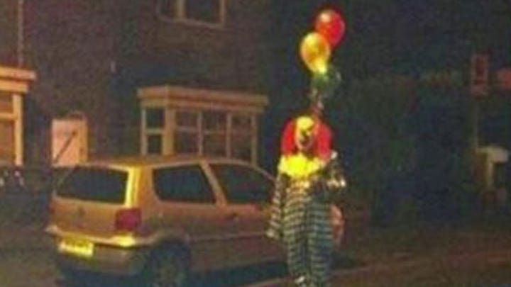 Menacing clowns roaming streets of California town
