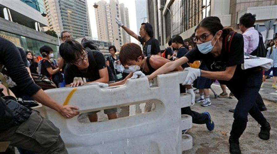 China blaming US for Hong Kong protests