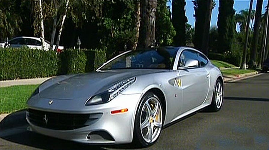 Ainsley Earhardt test drives a Ferrari