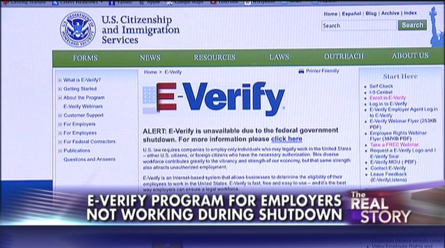 Government Shutdown: E-Verify Not Verifying