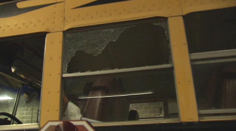School bus filled with students attacked with bat, mace
