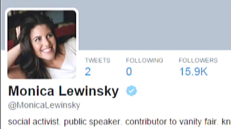 Why did Monica Lewinsky join Twitter?