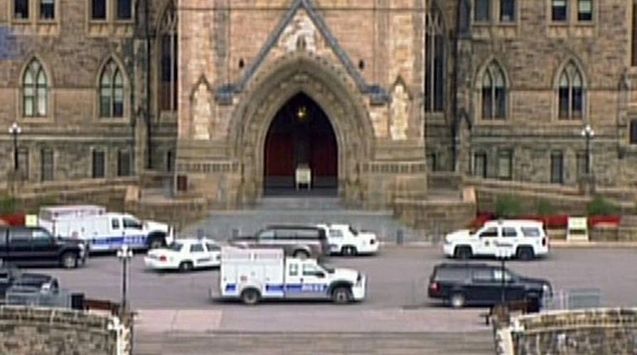 Soldier shot at war memorial near Canadian Parliament