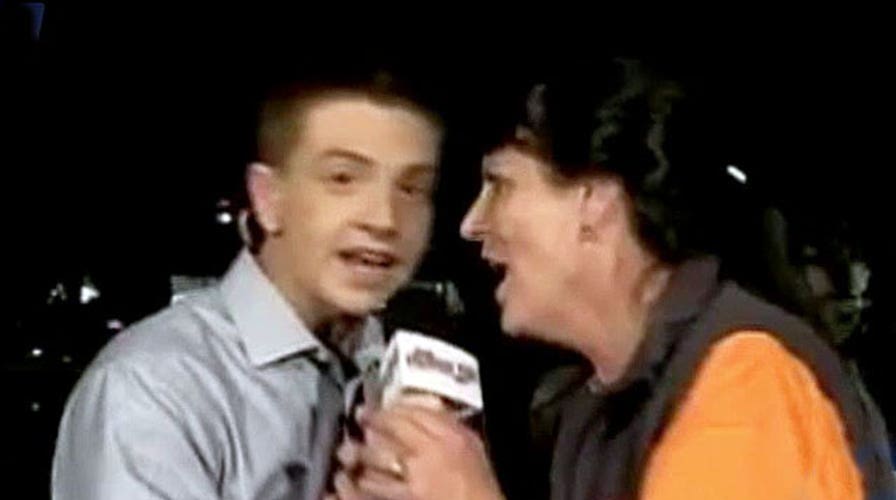 Face-off video of reporter vs. organizer goes viral