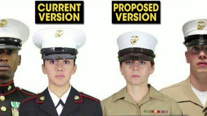 Marine calls new unisex hats 'appalling'