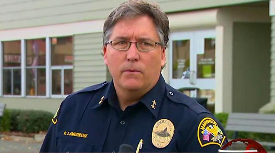 Police hold news conference on school shooting in Washington