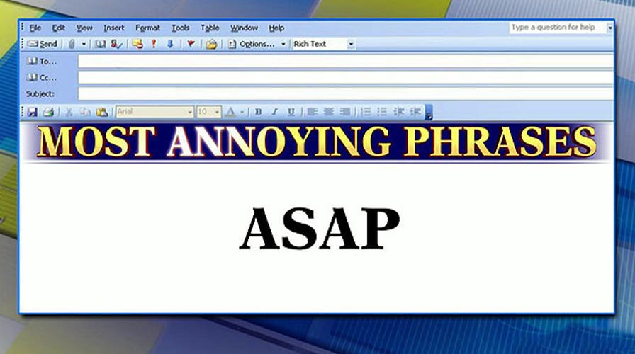 5 annoying phrases to avoid in work e-mails