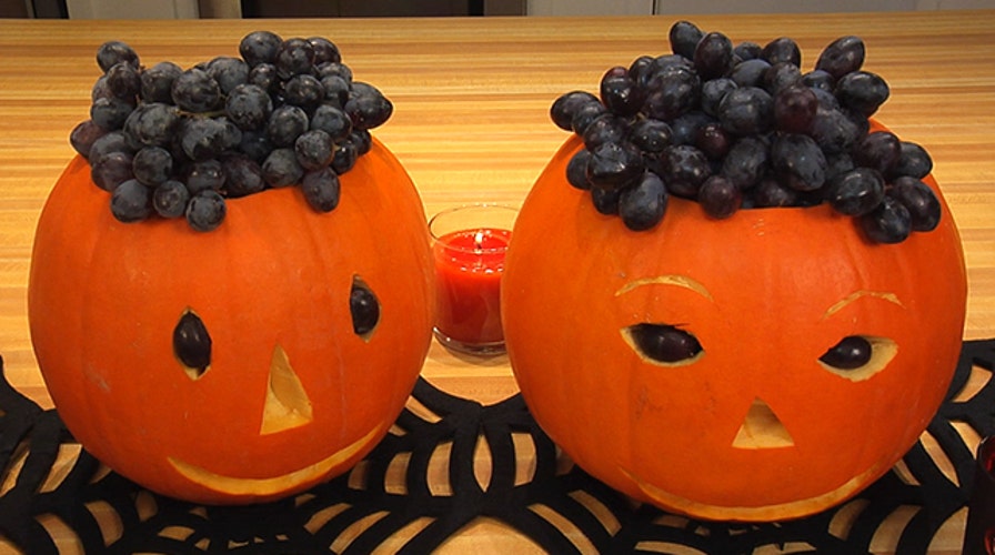 Ellie Krieger's Halloween Grape-o-Lantern
