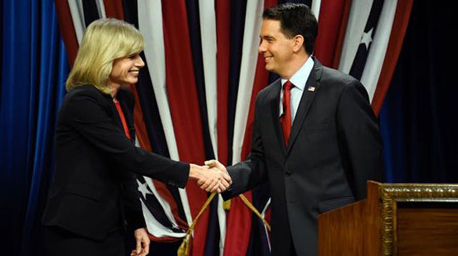 Gov. Scott Walker, Mary Burke face off in WI governor's race