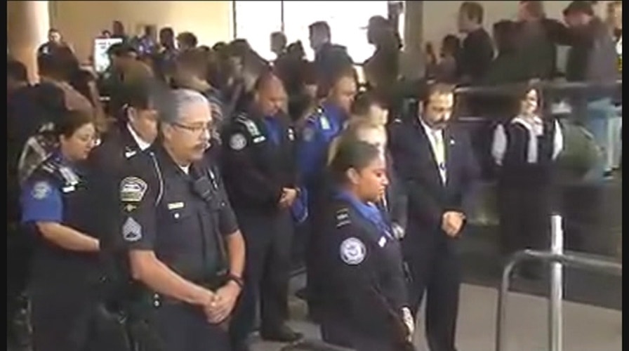 Airports Hold Silent Tribute For Slain TSA Officer Gerardo Hernandez
