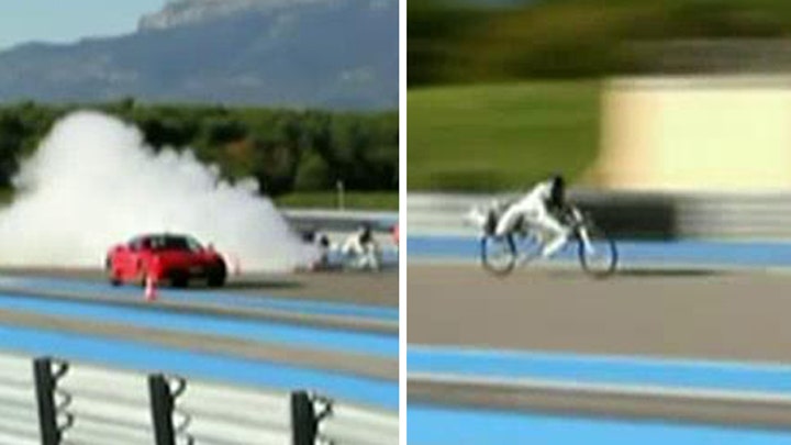 Rocket bike vs. Ferrari