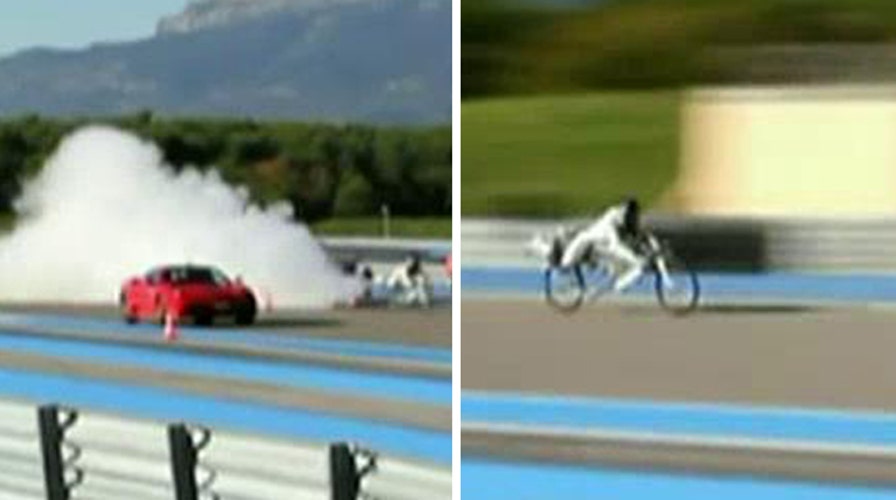 Rocket bike vs. Ferrari