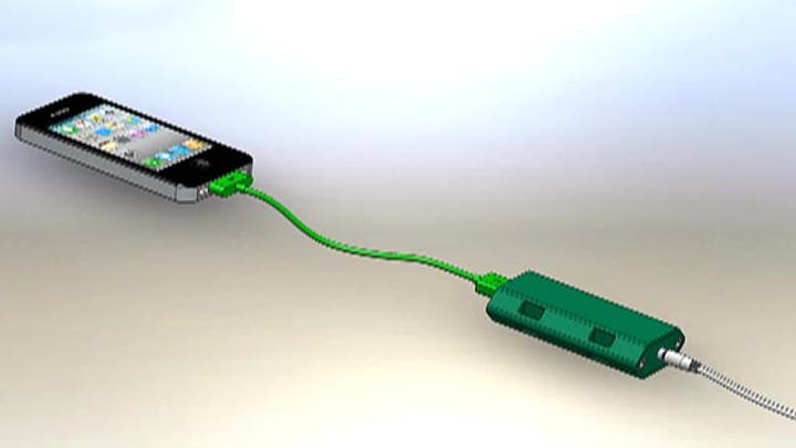 Swedish teens “pedal” idea for phone charger