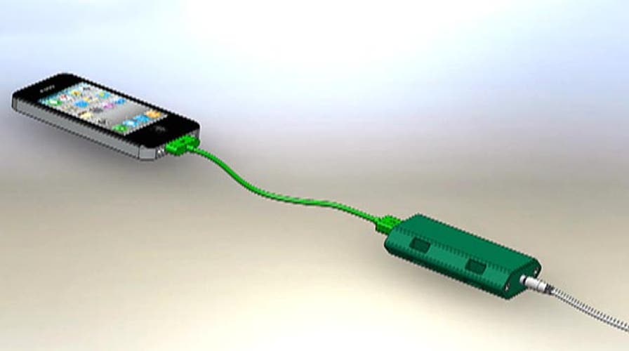 Swedish teens “pedal” idea for phone charger