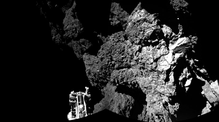 European Space Agency releases images taken from comet 