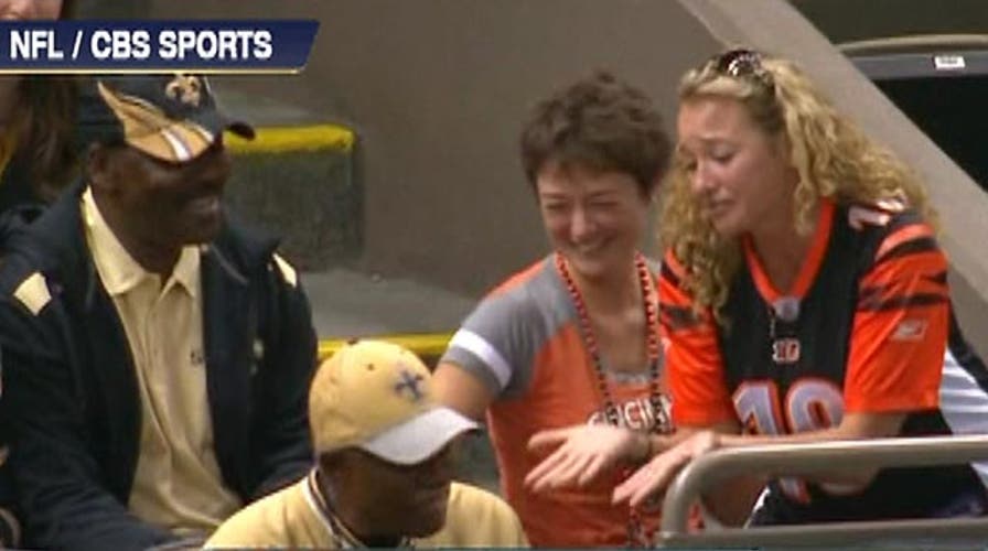 'Outnumbered Overtime': Man steals football from Bengals fan