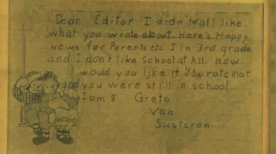 Greta: Speaking out since 3rd grade - and not always right