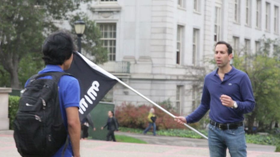 Berkeley students' surprising reaction to ISIS and Israel flags on