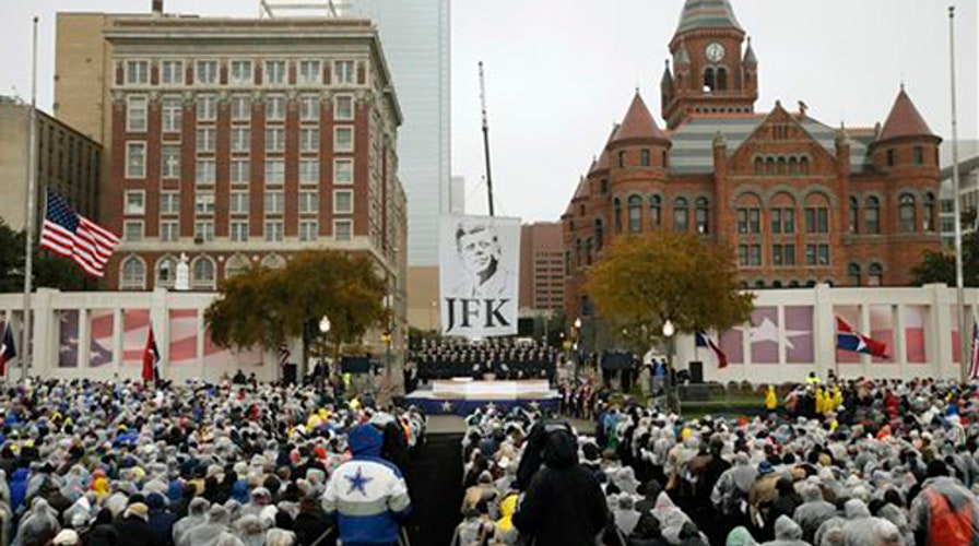 The nation honors President John F. Kennedy