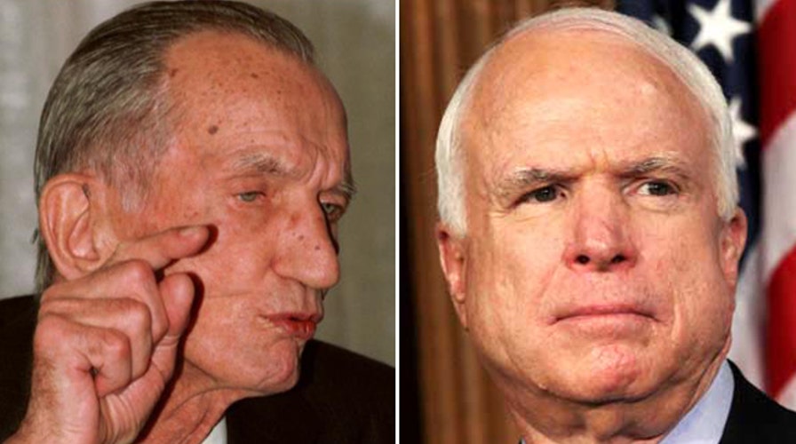 Jan Karski and Sen. John McCain 